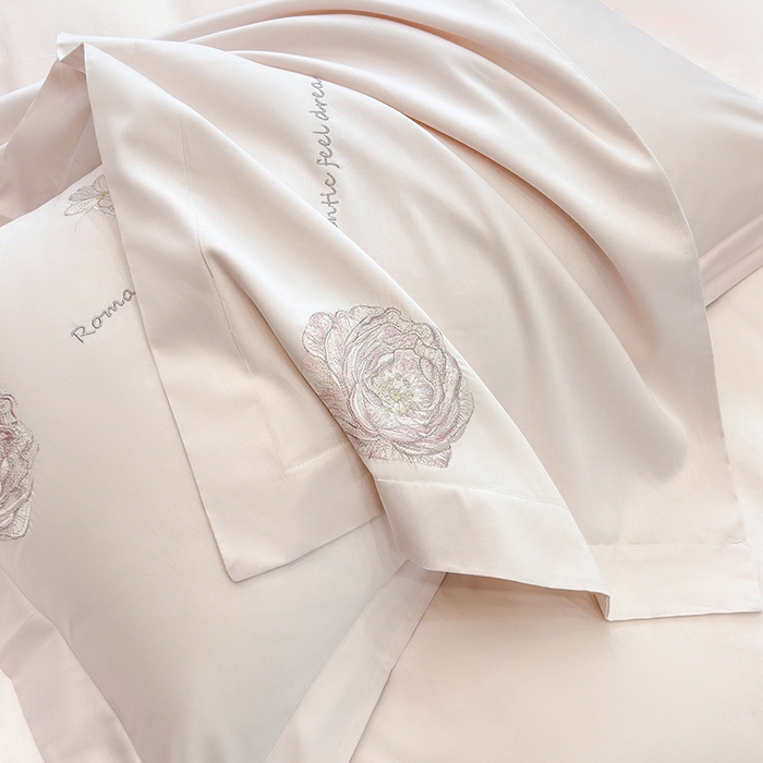 91家纺网 家纺一手货源 找家纺 （总）优悦生活馆 2025新款亲肤新疆长绒棉四件套-梦想花园风格二