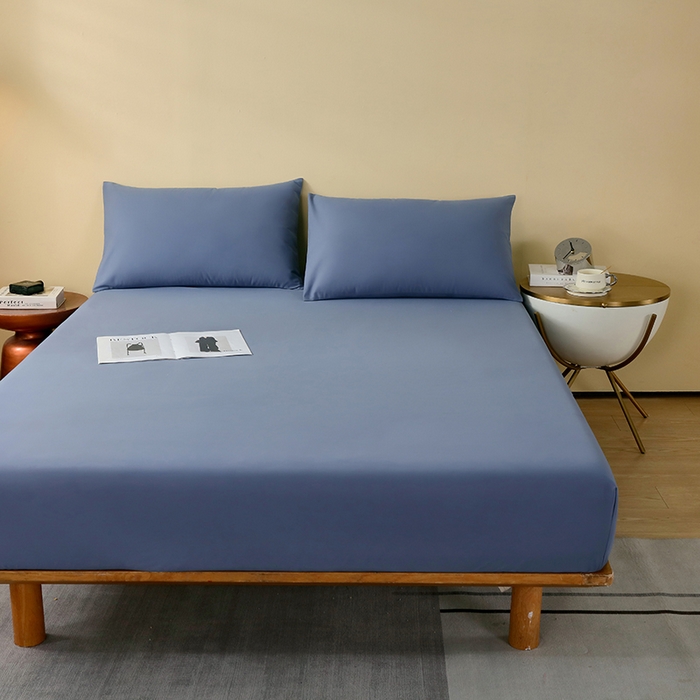 91家纺网 家纺一手货源 找家纺 小叮当家纺仓储工厂店 2025新款提供买家秀爆款花型不断货A类母婴级全棉磨毛床笠单品床笠单件床笠 绀蓝色