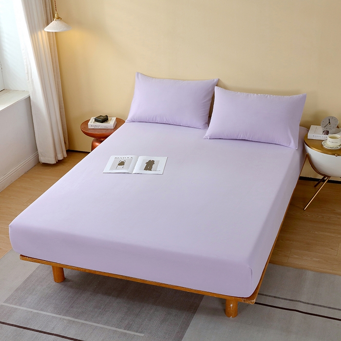 91家纺网 家纺一手货源 找家纺 小叮当家纺仓储工厂店 2025新款提供买家秀爆款花型不断货A类母婴级全棉磨毛床笠单品床笠单件床笠 丁香紫