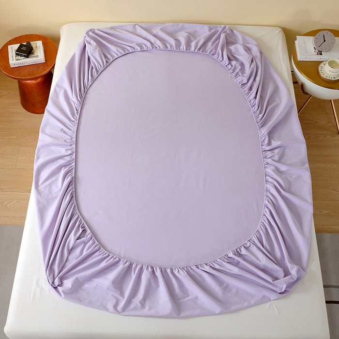 91家纺网 家纺一手货源 找家纺 小叮当家纺仓储工厂店 2025新款提供买家秀爆款花型不断货A类母婴级全棉磨毛床笠单品床笠单件床笠 丁香紫