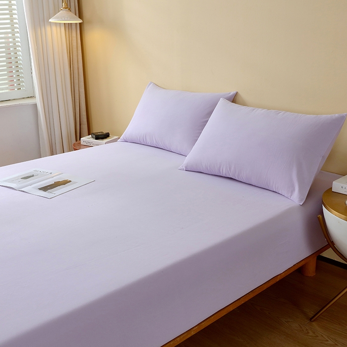 91家纺网 家纺一手货源 找家纺 小叮当家纺仓储工厂店 2025新款提供买家秀爆款花型不断货A类母婴级全棉磨毛床笠单品床笠单件床笠 丁香紫