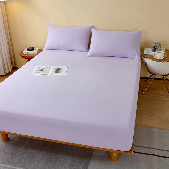 91家纺网 家纺一手货源 找家纺 小叮当家纺仓储工厂店 2025新款提供买家秀爆款花型不断货A类母婴级全棉磨毛床笠单品床笠单件床笠 丁香紫