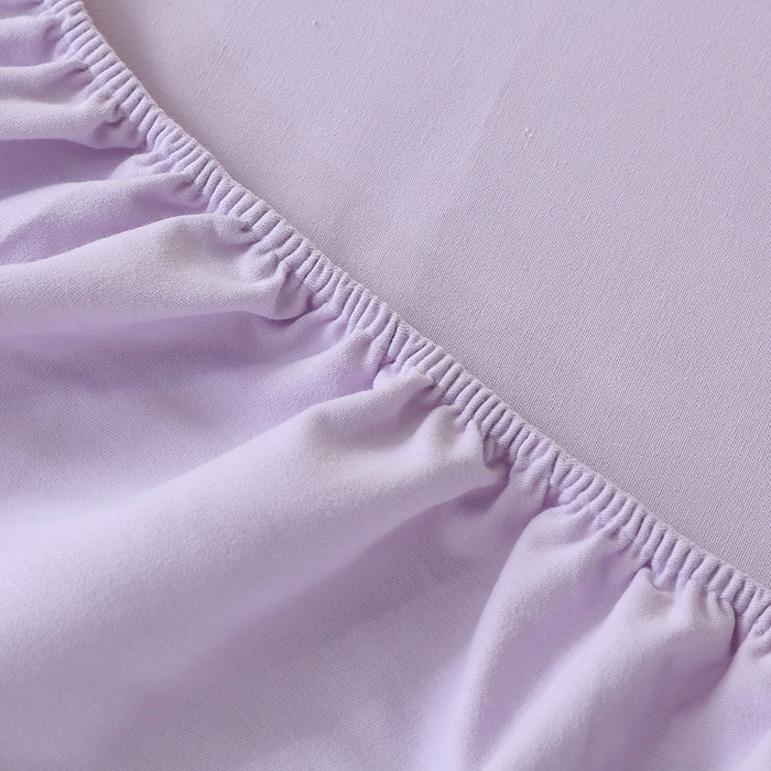 91家纺网 家纺一手货源 找家纺 小叮当家纺仓储工厂店 2025新款提供买家秀爆款花型不断货A类母婴级全棉磨毛床笠单品床笠单件床笠 丁香紫