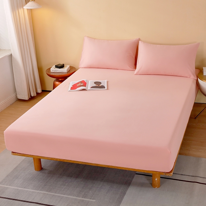 91家纺网 家纺一手货源 找家纺 小叮当家纺仓储工厂店 2025新款提供买家秀爆款花型不断货A类母婴级全棉磨毛床笠单品床笠单件床笠 海棠粉