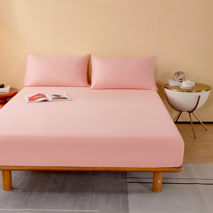 91家纺网 家纺一手货源 找家纺 小叮当家纺仓储工厂店 2025新款提供买家秀爆款花型不断货A类母婴级全棉磨毛床笠单品床笠单件床笠 海棠粉