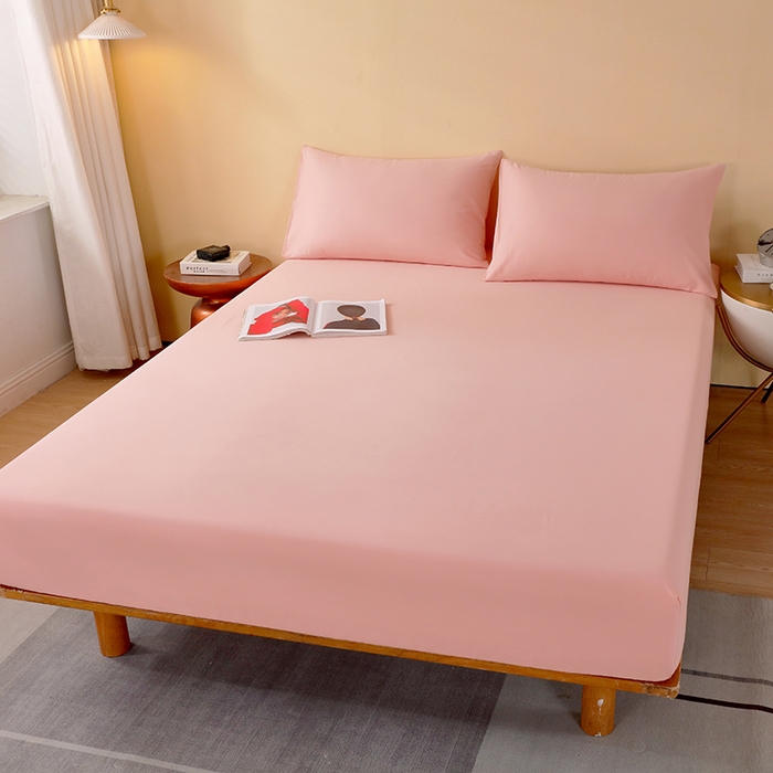 91家纺网 家纺一手货源 找家纺 小叮当家纺仓储工厂店 2025新款提供买家秀爆款花型不断货A类母婴级全棉磨毛床笠单品床笠单件床笠 海棠粉