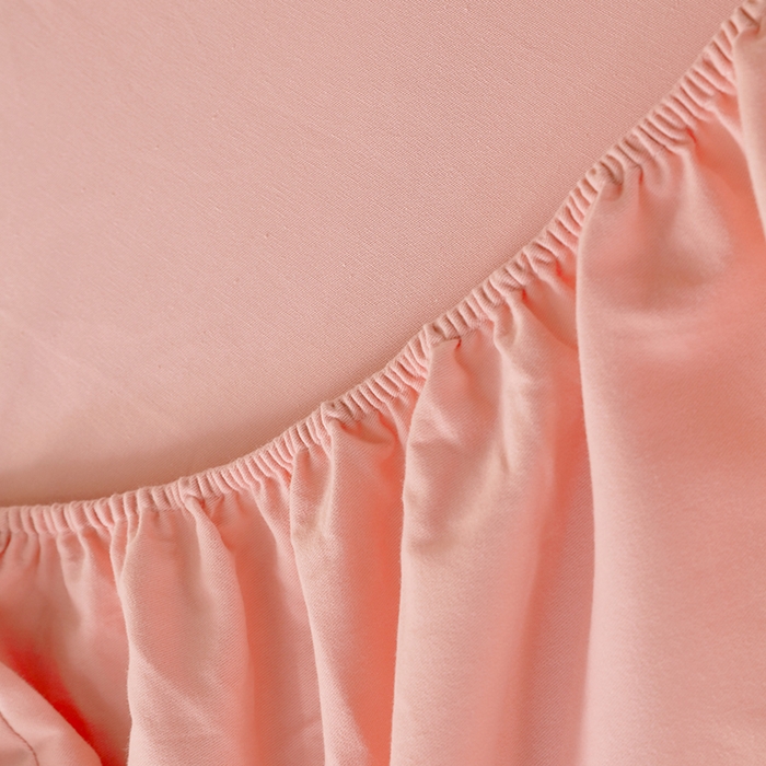 91家纺网 家纺一手货源 找家纺 小叮当家纺仓储工厂店 2025新款提供买家秀爆款花型不断货A类母婴级全棉磨毛床笠单品床笠单件床笠 海棠粉