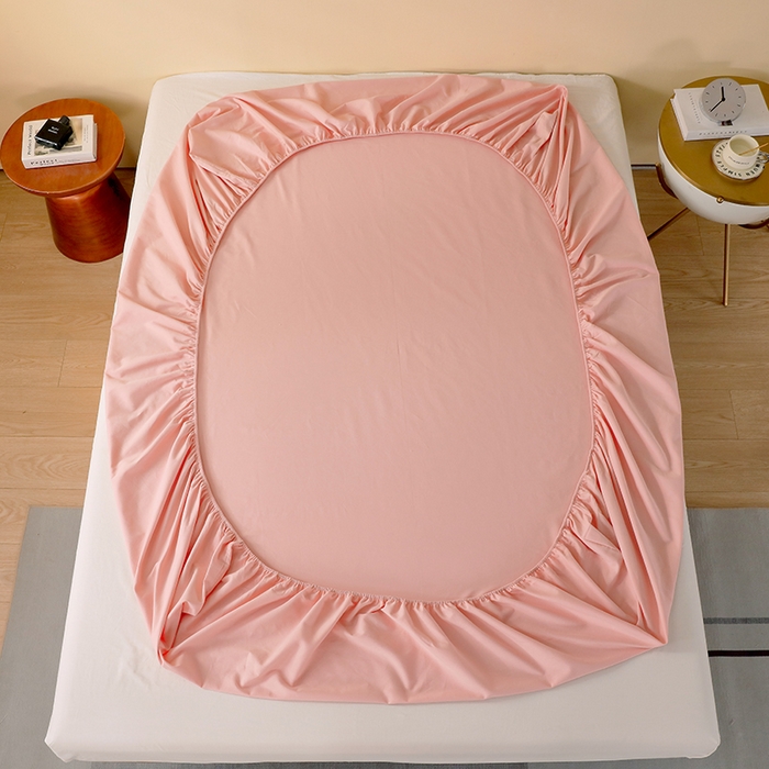 91家纺网 家纺一手货源 找家纺 小叮当家纺仓储工厂店 2025新款提供买家秀爆款花型不断货A类母婴级全棉磨毛床笠单品床笠单件床笠 海棠粉