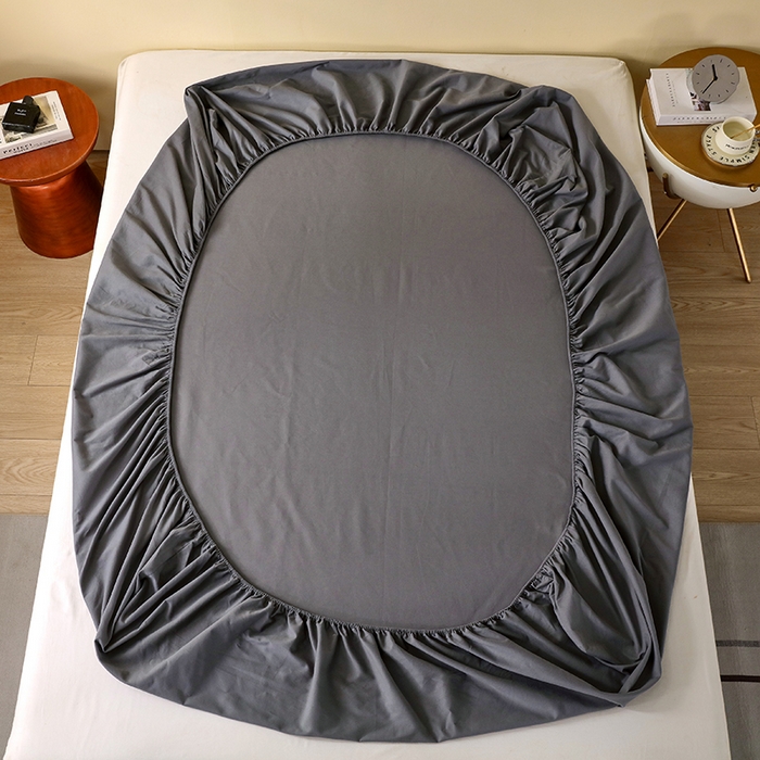 91家纺网 家纺一手货源 找家纺 小叮当家纺仓储工厂店 2025新款提供买家秀爆款花型不断货A类母婴级全棉磨毛床笠单品床笠单件床笠 魅影灰