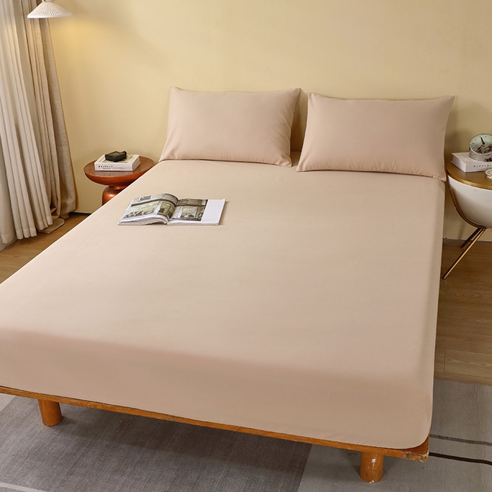 91家纺网 家纺一手货源 找家纺 小叮当家纺仓储工厂店 2025新款提供买家秀爆款花型不断货A类母婴级全棉磨毛床笠单品床笠单件床笠 浅卡其