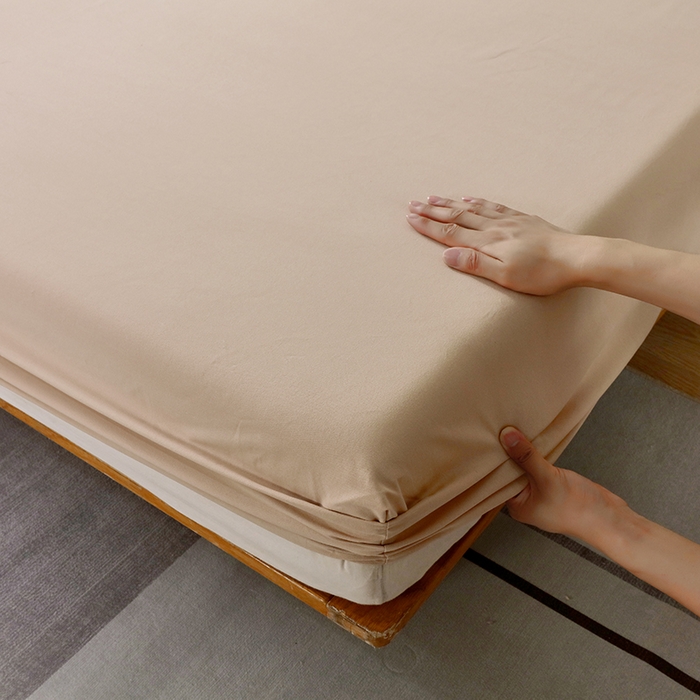 91家纺网 家纺一手货源 找家纺 小叮当家纺仓储工厂店 2025新款提供买家秀爆款花型不断货A类母婴级全棉磨毛床笠单品床笠单件床笠 浅卡其