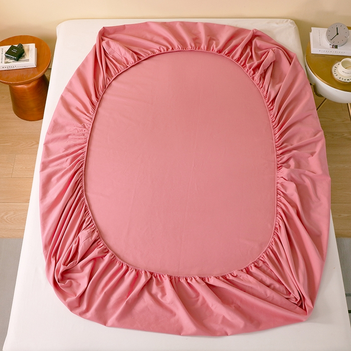 91家纺网 家纺一手货源 找家纺 小叮当家纺仓储工厂店 2025新款提供买家秀爆款花型不断货A类母婴级全棉磨毛床笠单品床笠单件床笠 蔷薇粉