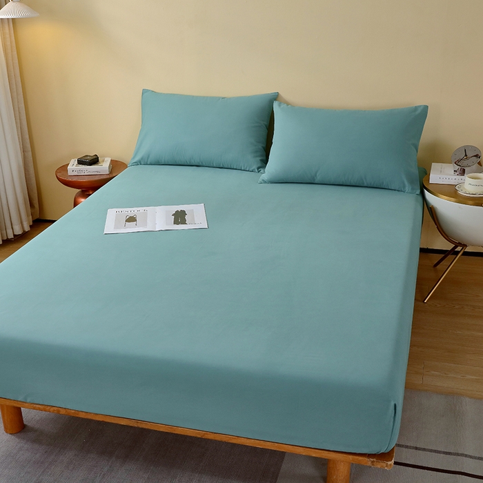 91家纺网 家纺一手货源 找家纺 小叮当家纺仓储工厂店 2025新款提供买家秀爆款花型不断货A类母婴级全棉磨毛床笠单品床笠单件床笠 森林绿