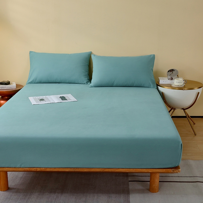 91家纺网 家纺一手货源 找家纺 小叮当家纺仓储工厂店 2025新款提供买家秀爆款花型不断货A类母婴级全棉磨毛床笠单品床笠单件床笠 森林绿