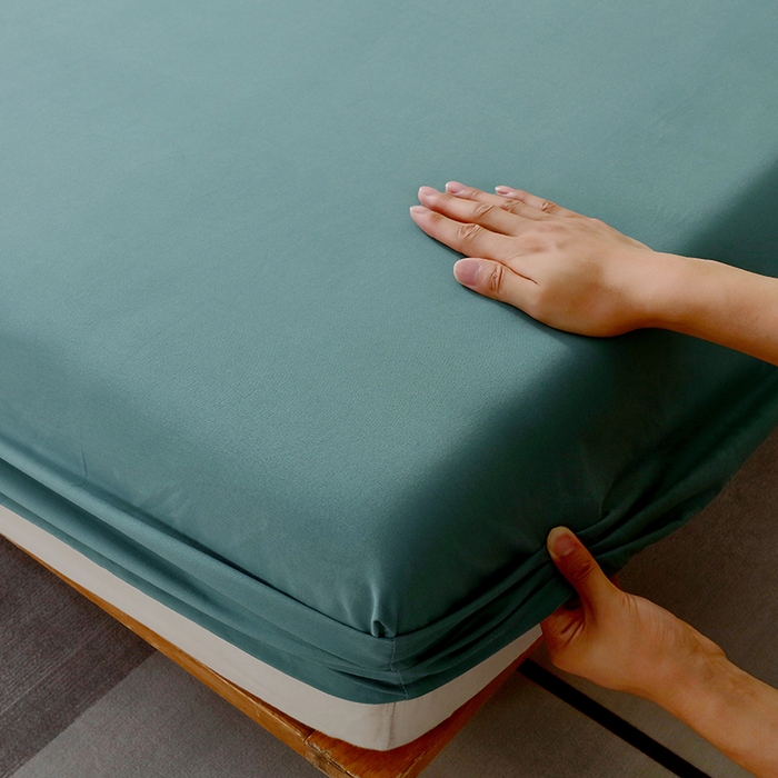 91家纺网 家纺一手货源 找家纺 小叮当家纺仓储工厂店 2025新款提供买家秀爆款花型不断货A类母婴级全棉磨毛床笠单品床笠单件床笠 森林绿