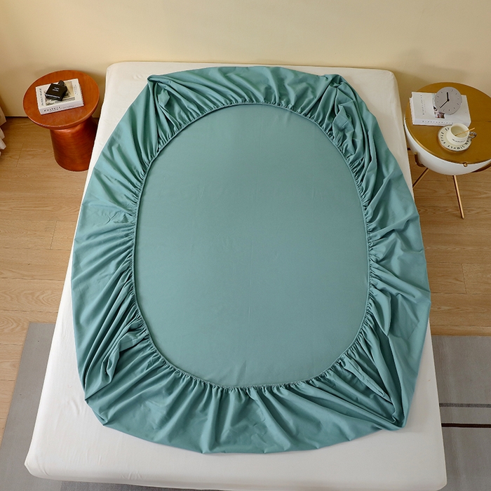 91家纺网 家纺一手货源 找家纺 小叮当家纺仓储工厂店 2025新款提供买家秀爆款花型不断货A类母婴级全棉磨毛床笠单品床笠单件床笠 森林绿