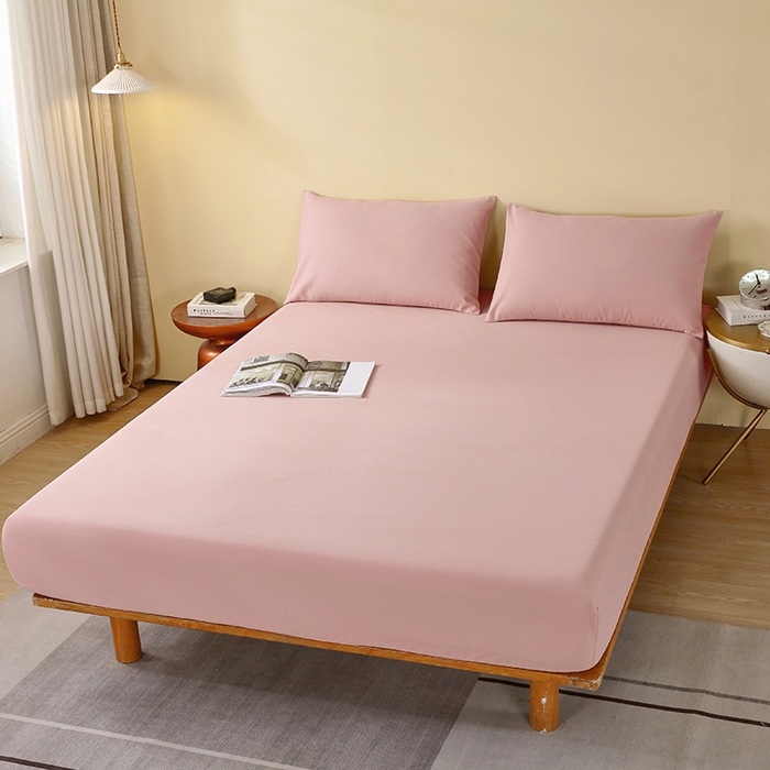 小叮当家纺仓储工厂店 2025新款提供买家秀爆款花型不断货A类母婴级全棉磨毛床笠单品床笠单件床笠 珊瑚粉