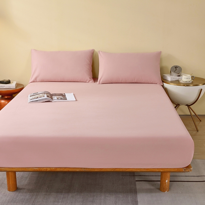 91家纺网 家纺一手货源 找家纺 小叮当家纺仓储工厂店 2025新款提供买家秀爆款花型不断货A类母婴级全棉磨毛床笠单品床笠单件床笠 珊瑚粉