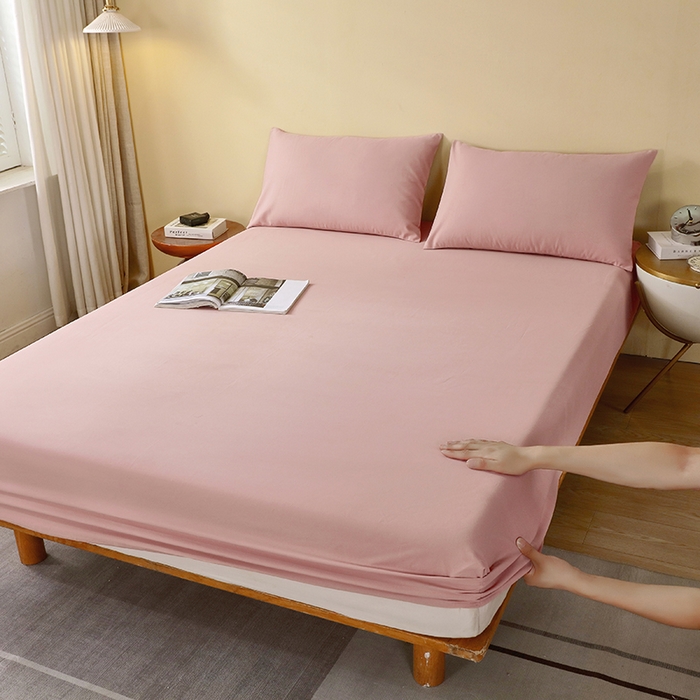 91家纺网 家纺一手货源 找家纺 小叮当家纺仓储工厂店 2025新款提供买家秀爆款花型不断货A类母婴级全棉磨毛床笠单品床笠单件床笠 珊瑚粉