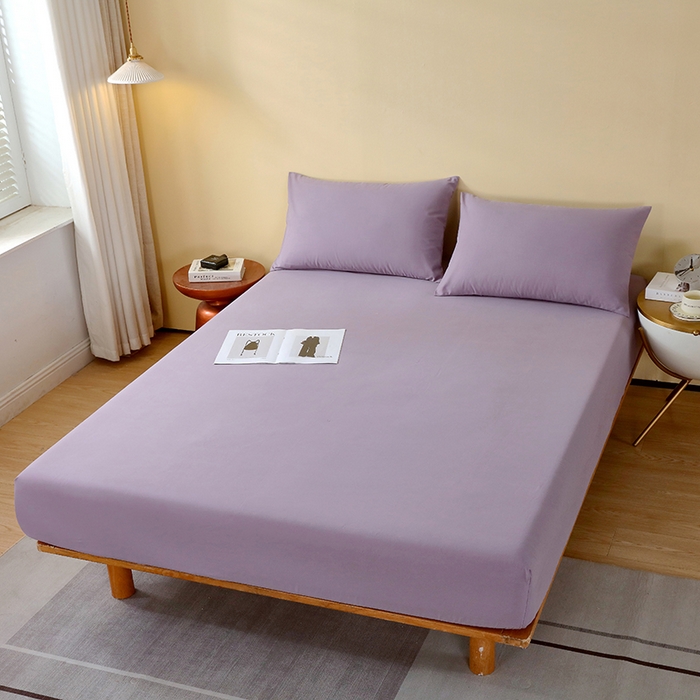 小叮当家纺仓储工厂店 2025新款提供买家秀爆款花型不断货A类母婴级全棉磨毛床笠单品床笠单件床笠 薰衣草紫