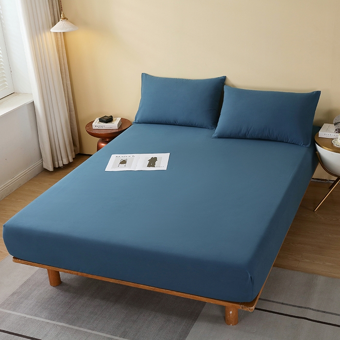 小叮当家纺仓储工厂店 2025新款提供买家秀爆款花型不断货A类母婴级全棉磨毛床笠单品床笠单件床笠 钴蓝