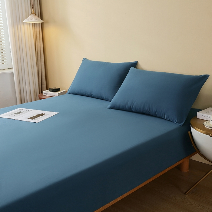 91家纺网 家纺一手货源 找家纺 小叮当家纺仓储工厂店 2025新款提供买家秀爆款花型不断货A类母婴级全棉磨毛床笠单品床笠单件床笠 钴蓝