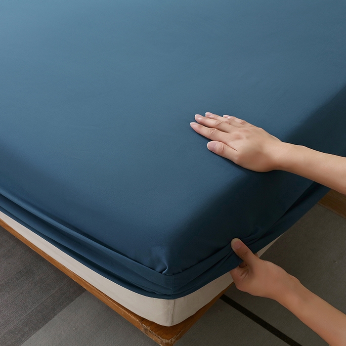 91家纺网 家纺一手货源 找家纺 小叮当家纺仓储工厂店 2025新款提供买家秀爆款花型不断货A类母婴级全棉磨毛床笠单品床笠单件床笠 钴蓝