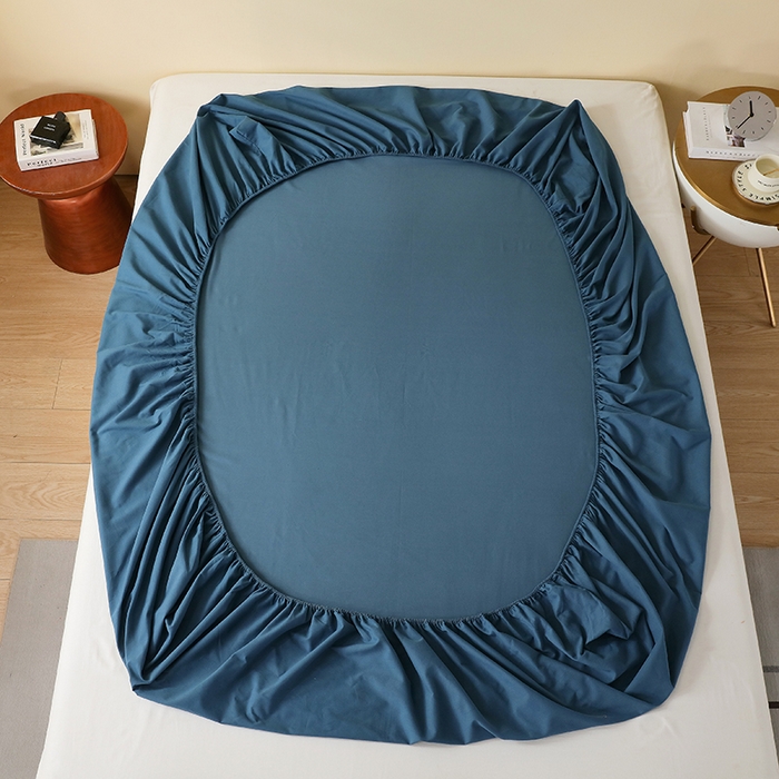 91家纺网 家纺一手货源 找家纺 小叮当家纺仓储工厂店 2025新款提供买家秀爆款花型不断货A类母婴级全棉磨毛床笠单品床笠单件床笠 钴蓝