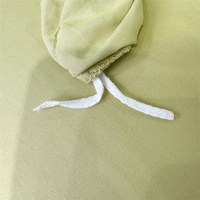 91家纺网 家纺一手货源 找家纺 悦织湾家纺 90克磨毛刺绣纯色四件套2025新款轻奢韩版公主风精致床上用品绣花亲肤水洗棉4件套 遇见-果绿