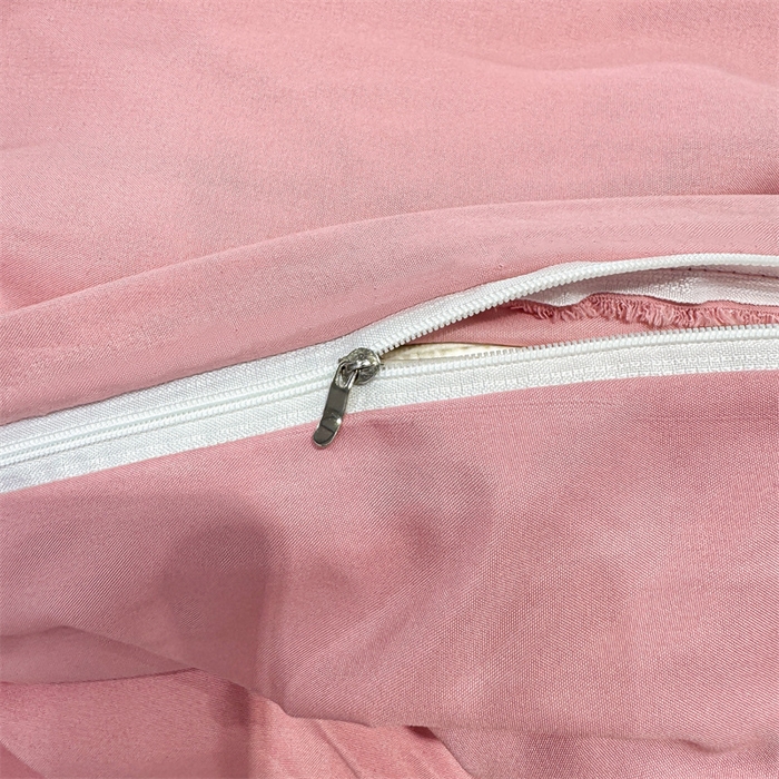 91家纺网 家纺一手货源 找家纺 悦织湾家纺 90克磨毛刺绣纯色四件套2025新款轻奢韩版公主风精致床上用品绣花亲肤水洗棉4件套 琪亚娜-玉色