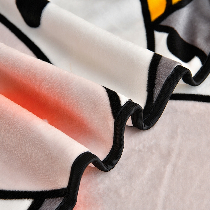 91家纺网 家纺一手货源 找家纺 硕喜 2025新款新8.5斤法莱绒四件套珊瑚牛奶金貂绒四件套床裙款 奶牛