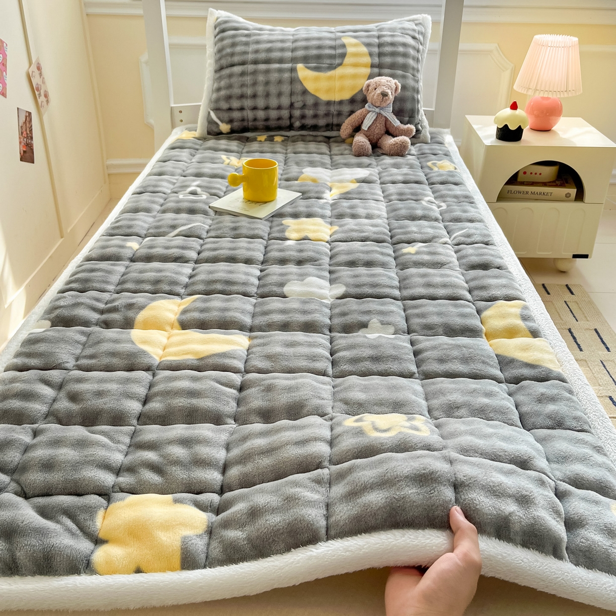 缦吉 2025新款泡泡兔毛牛奶绒床垫 繁星满天（全网最低）