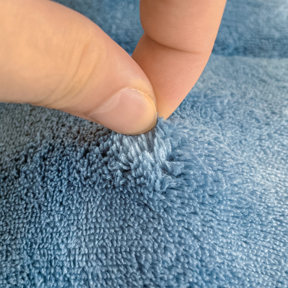 91家纺网 家纺一手货源 找家纺 缦吉 2025新款泡泡兔毛牛奶绒床垫 深海蓝色（全网最低）