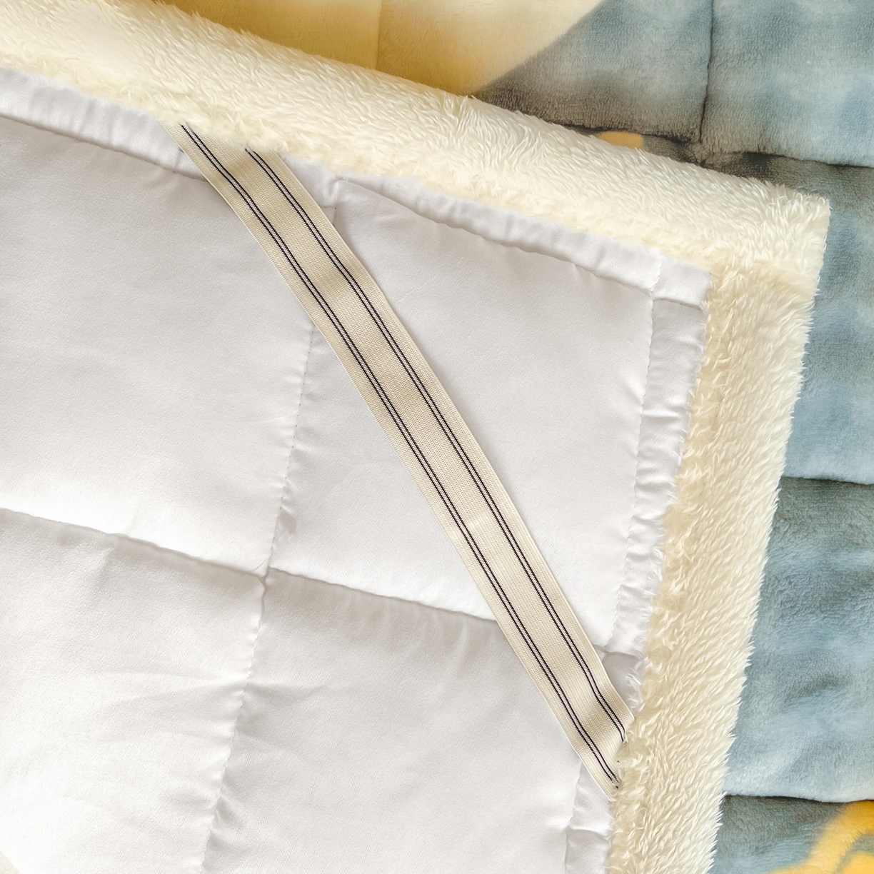 91家纺网 家纺一手货源 找家纺 缦吉 2025新款泡泡兔毛牛奶绒床垫 星空幻想（全网最低）