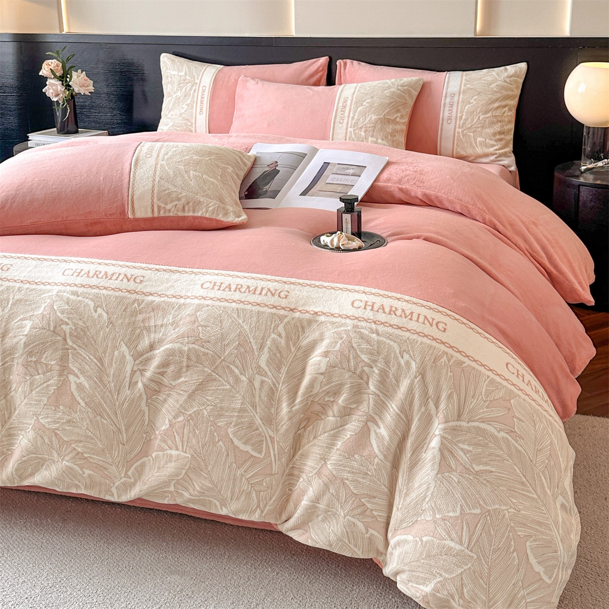 91家纺网 家纺一手货源 找家纺 （总）梦幻之城 2025新款牛奶绒刺绣款四件套-苏缦