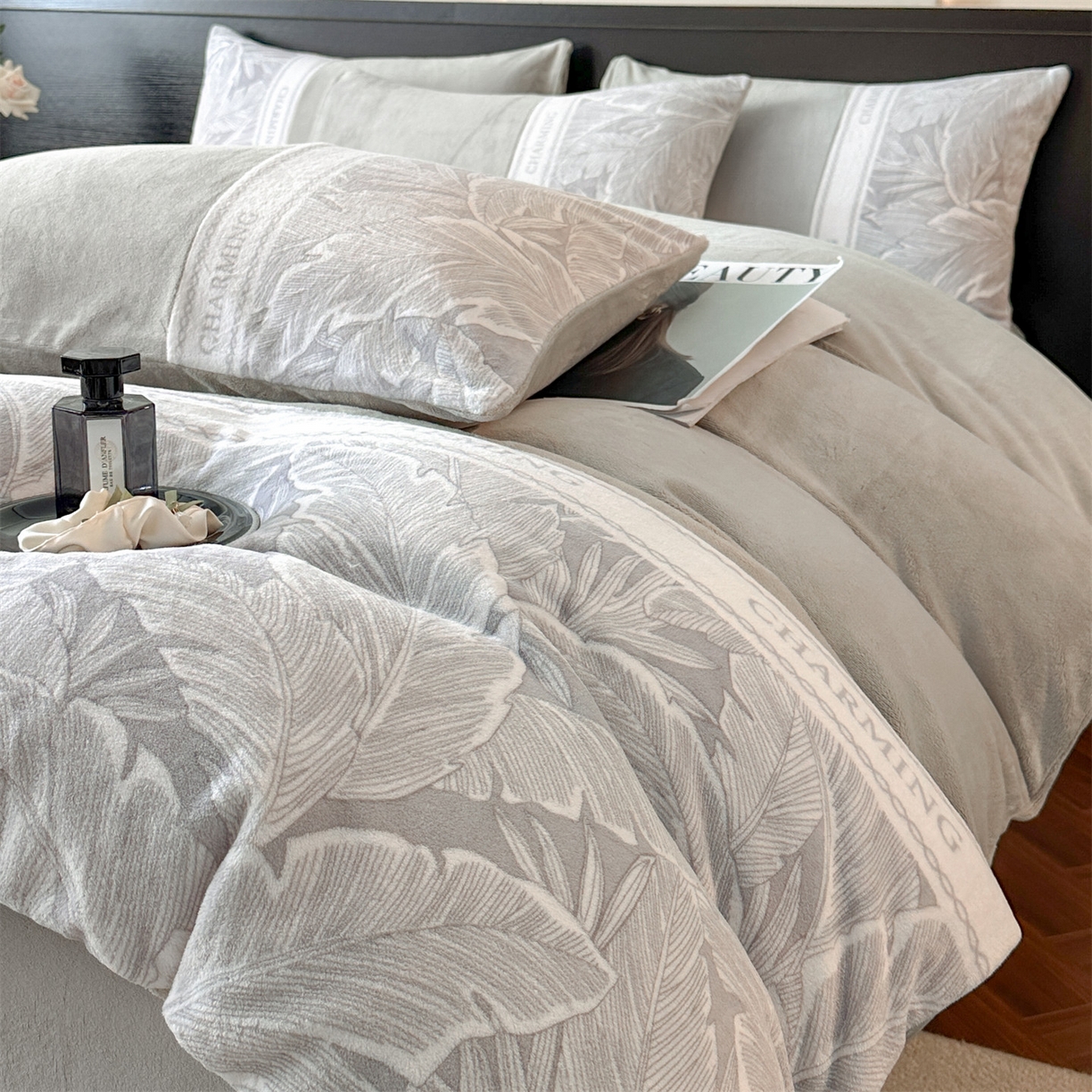 91家纺网 家纺一手货源 找家纺 （总）梦幻之城 2025新款牛奶绒刺绣款四件套-苏缦