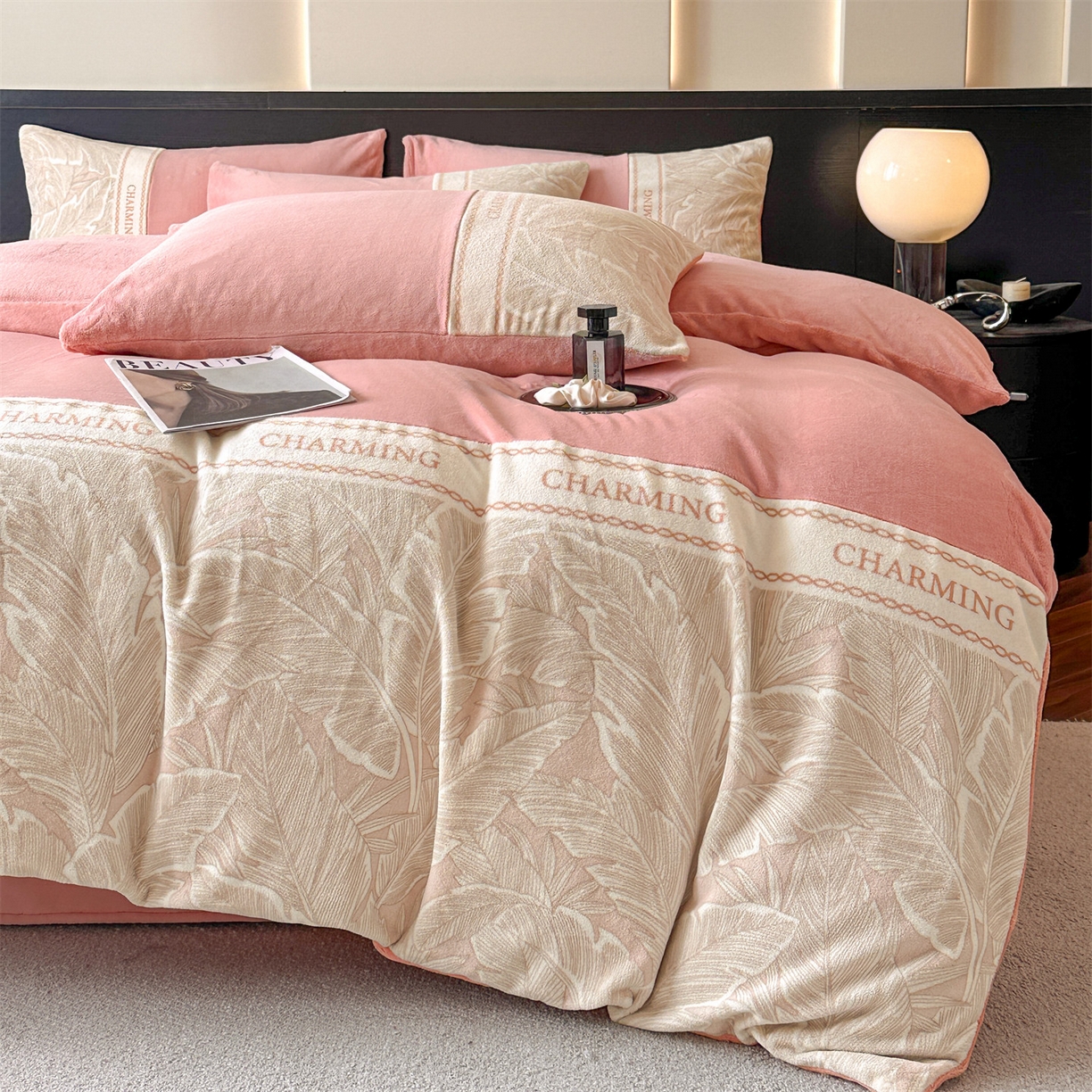 91家纺网 家纺一手货源 找家纺 （总）梦幻之城 2025新款牛奶绒刺绣款四件套-苏缦