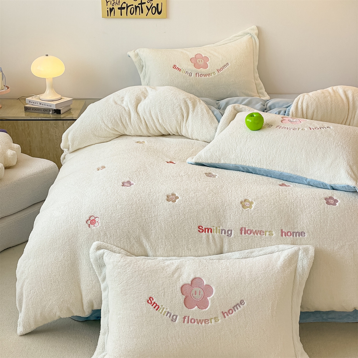 91家纺网 家纺一手货源 找家纺 （总）梦幻之城 2025新款牛奶绒四件套洛可可-朵绒系列