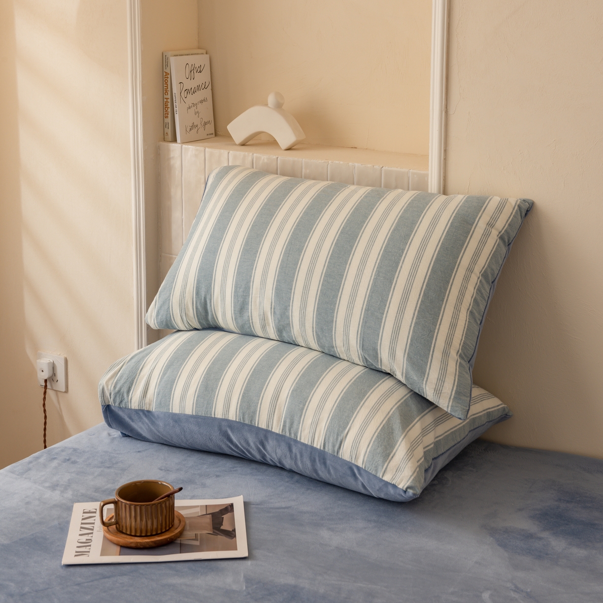 91家纺网 家纺一手货源 找家纺 雯雨家纺 2025新款一面全棉一面牛奶绒可拆洗冬被被子被芯春秋被被子被芯 棉绒-布莱格