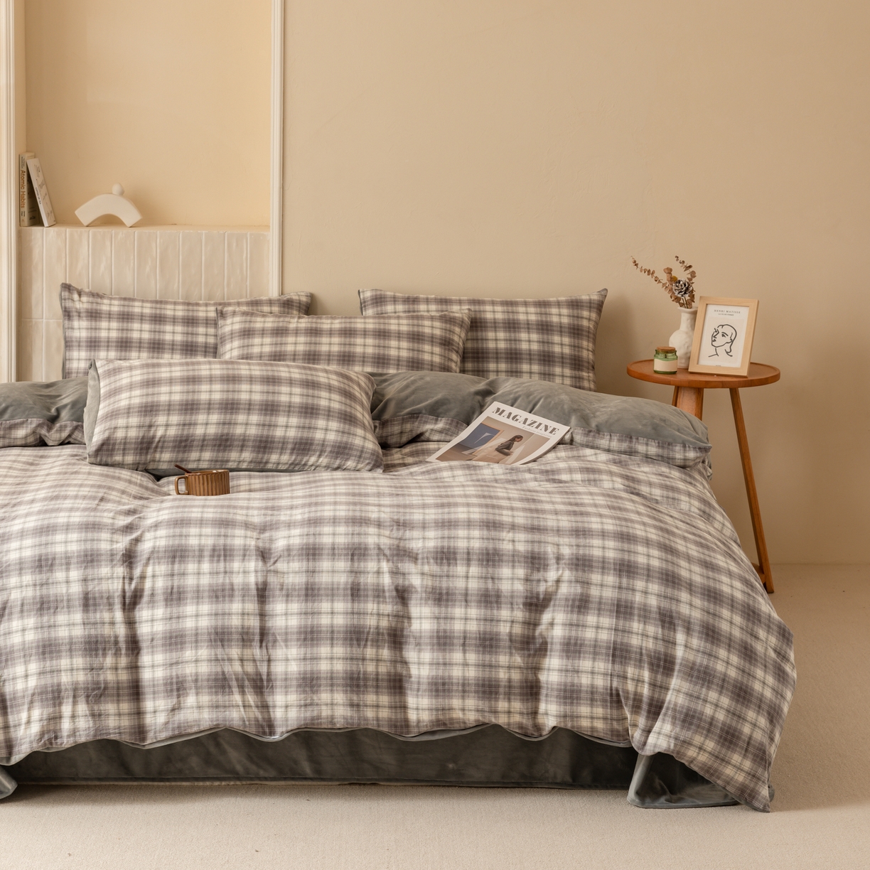 91家纺网 家纺一手货源 找家纺 雯雨家纺 2025新款一面全棉一面牛奶绒可拆洗冬被被子被芯春秋被被子被芯 棉绒-轩尼诗