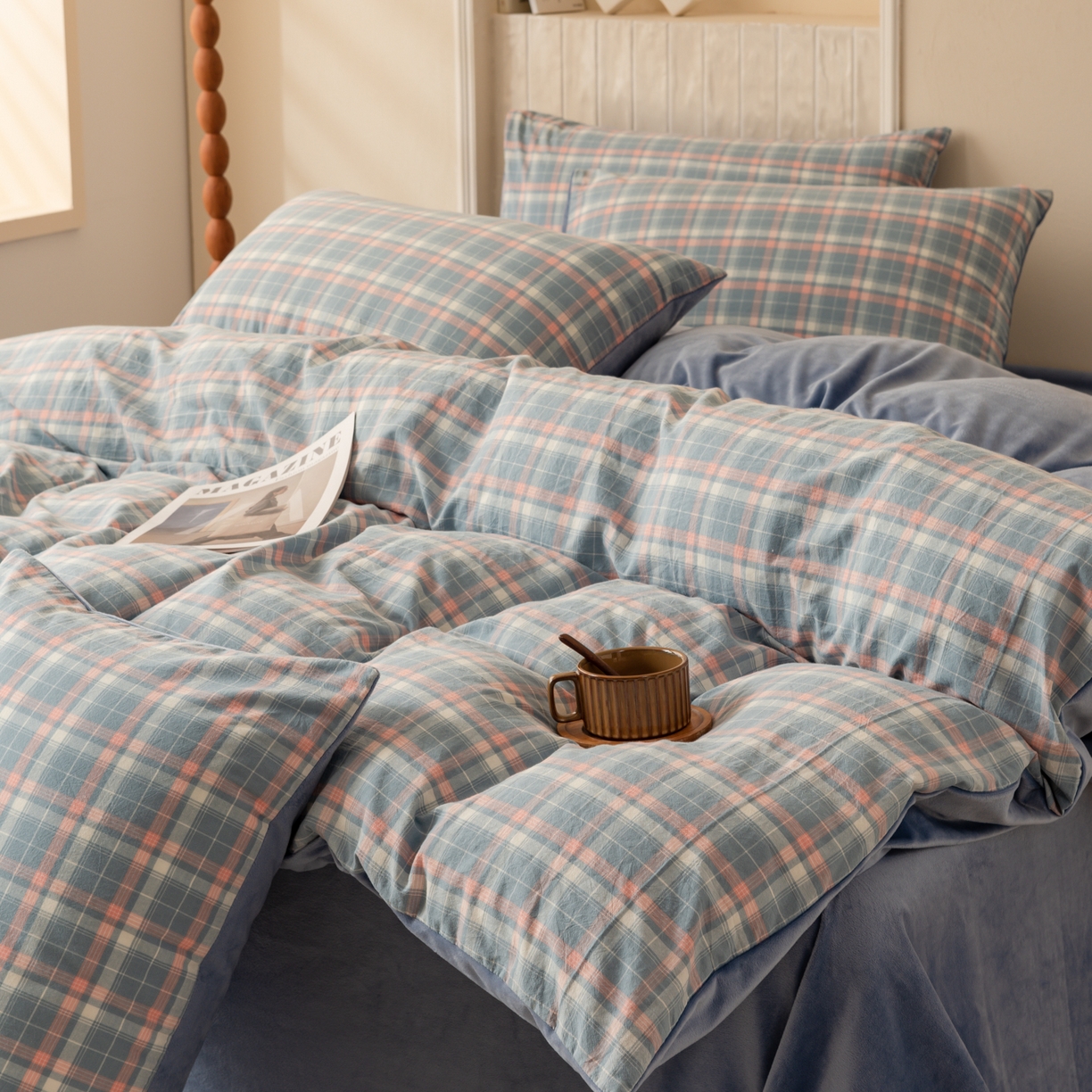 91家纺网 家纺一手货源 找家纺 雯雨家纺 2025新款一面全棉一面牛奶绒可拆洗冬被被子被芯春秋被被子被芯 棉绒-印象兰