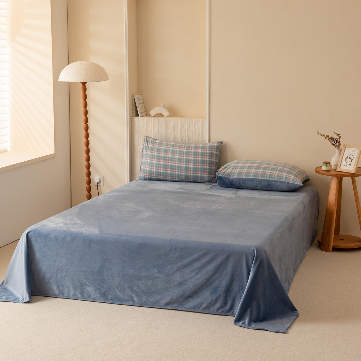 91家纺网 家纺一手货源 找家纺 雯雨家纺 2025新款一面全棉一面牛奶绒可拆洗冬被被子被芯春秋被被子被芯 棉绒-印象兰