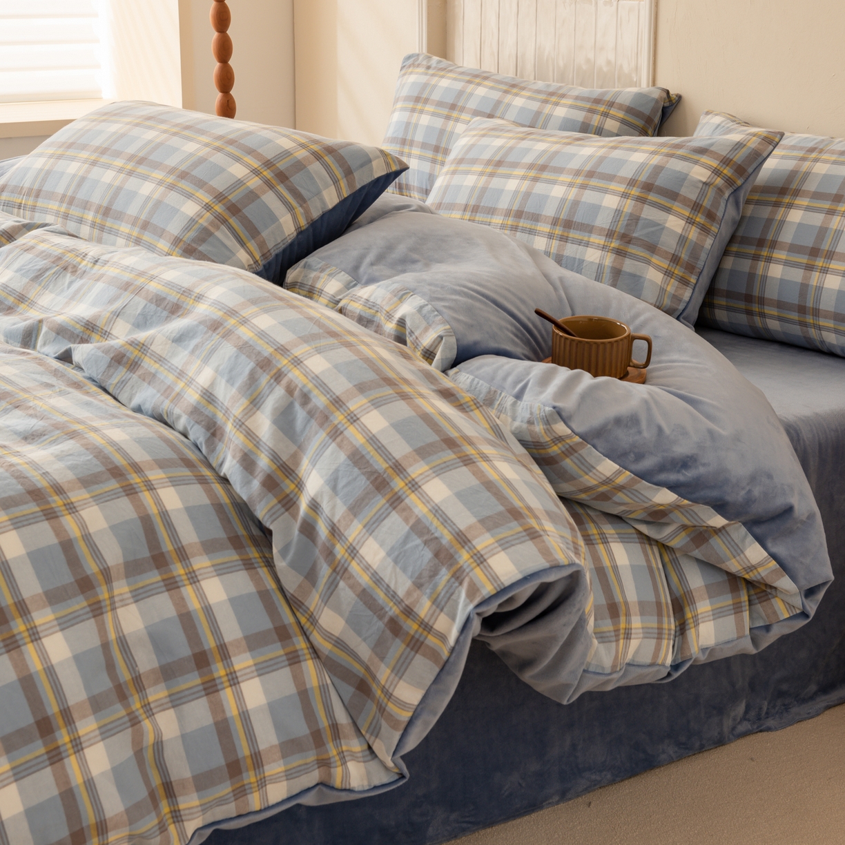 91家纺网 家纺一手货源 找家纺 雯雨家纺 2025新款一面全棉一面牛奶绒可拆洗冬被被子被芯春秋被被子被芯 棉绒-莫尼兰