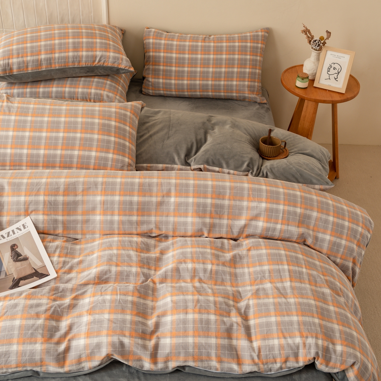 91家纺网 家纺一手货源 找家纺 雯雨家纺 2025新款一面全棉一面牛奶绒可拆洗冬被被子被芯春秋被被子被芯 棉绒-诺卡