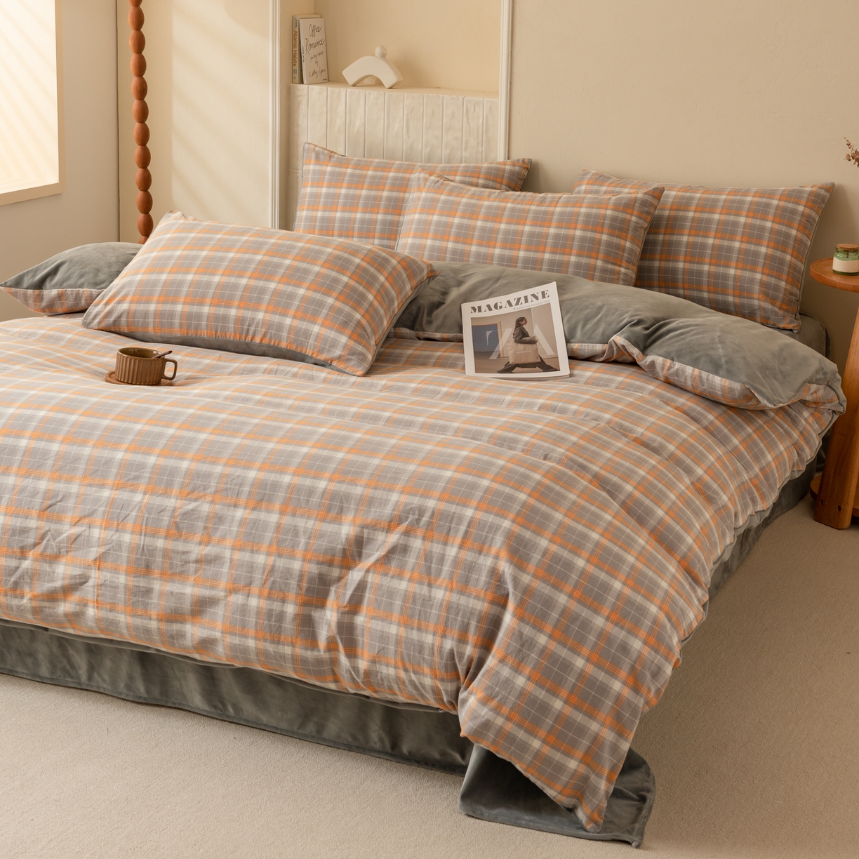 91家纺网 家纺一手货源 找家纺 雯雨家纺 2025新款一面全棉一面牛奶绒可拆洗冬被被子被芯春秋被被子被芯 棉绒-诺卡