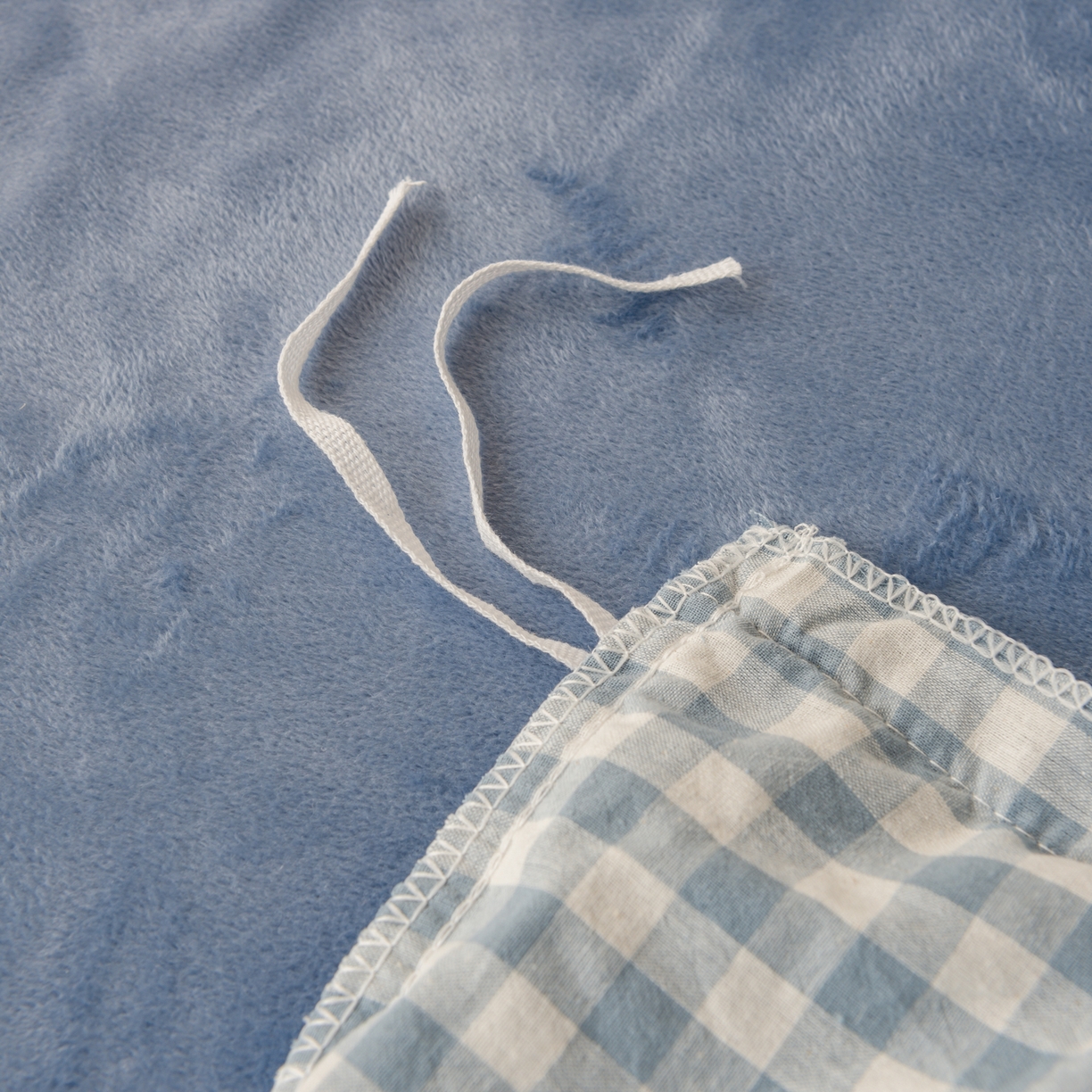 91家纺网 家纺一手货源 找家纺 雯雨家纺 2025新款一面全棉一面牛奶绒可拆洗冬被被子被芯春秋被被子被芯 棉绒-蓝小格