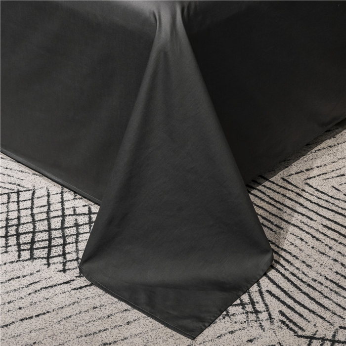 91家纺网 家纺一手货源 找家纺 小叮当家纺仓储工厂店 2025新款(热买家秀不断货)40s贡缎长绒棉纯棉字母款全棉四件套轻奢床上用品 豆沙帝灰