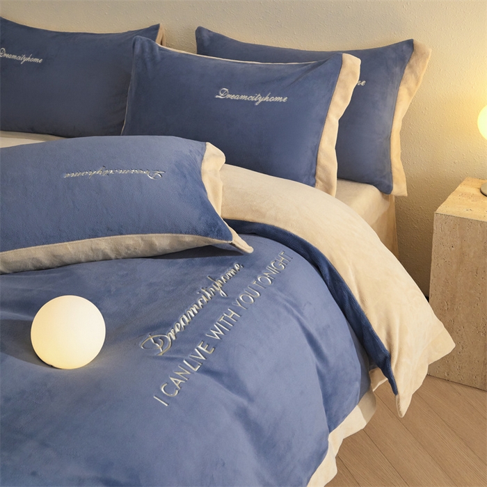 （总）梦幻之城 2025新款牛奶绒刺绣四件套-安克斯绒A款