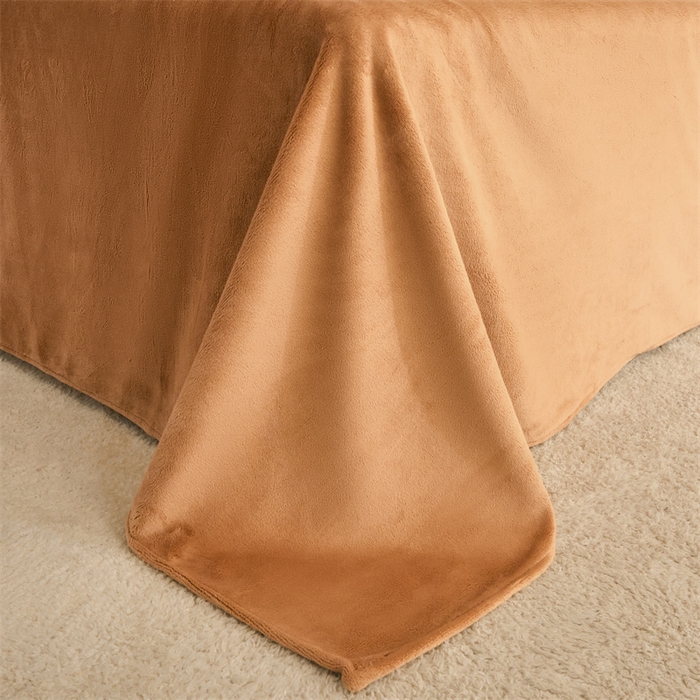 91家纺网 家纺一手货源 找家纺 梦幻之城 2025新款牛奶绒刺绣四件套-安克斯绒A款 安克斯绒-奶芋色+亚麻驼