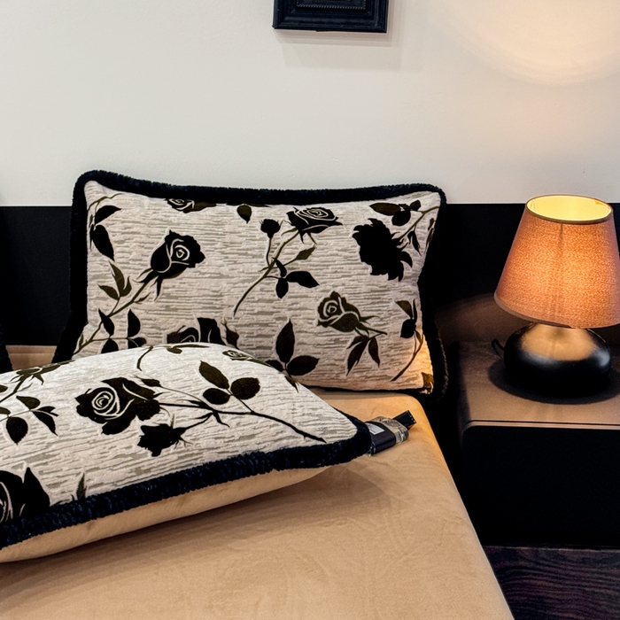 91家纺网 家纺一手货源 找家纺 诺梵家纺 2025新款兔毛绒包边 雕花绒四件套 花魅-米